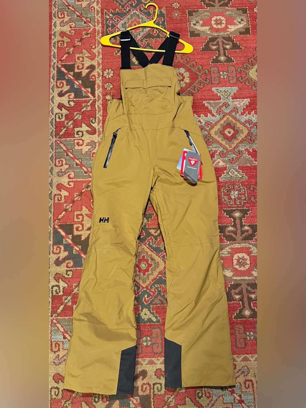 Helly Hansen Legendary Insulated Bibs Women's Ski Pants/Bibs in Tan/Black - M